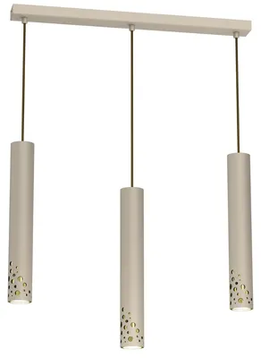 Zdjęcie produktu dla Lampa wisząca Altro Buble złoty połysk 3xGU10x8W metal wym:120x60x5,5cm IP20 Luminex