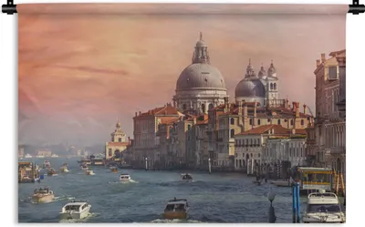Produktbild von MuchoWow® Wandteppich Wandbehang Italien - Venedig - Canal Grande 150x100 cm Tapisserie Dekoration Wandtuch - Waschbar - Tapisserien - Wand-Decke