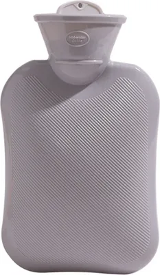 Produktbild von 500 ml Heißwasserflasche umweltfreundlich hitzebeständig PVC Explosionssicherer Heißwasserbedeckungstasche für Zuhause-Grau