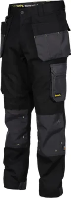 Produktbild von W40/L31|Bench Workwear Boston Cordura Herren Arbeitshose BNCH 015-Black/Grey
