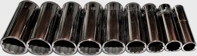 Immagine prodotto di Set di chiavi a bussola SALTUS 3/8" 9 pezzi esagono lungo 11-22 mm