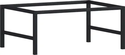 Zdjęcie produktu dla Nogi Meblowe Metalowe 60 Cm Czarny Mat Loft Pod Szafkę Łazienkową