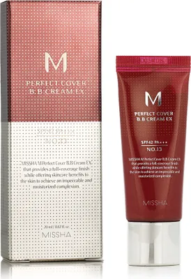 A product shot of a BB cream tube and its box.