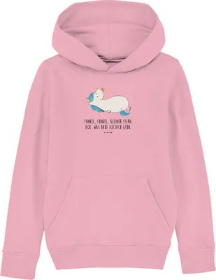 Produktbild von Mr. & Mrs. Panda Kinderpullover Einhorn Schnuller 5-6 Jahre (110/116) - Baumwolle Pink - Geschenk, Hoodie, Baby, Geburt, Geburtstag, Sweater, Sweatshirt, Kapuzenpulli, Mama