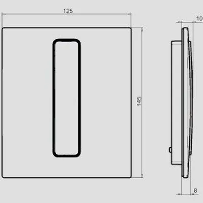 Produktbild von SANIT 16.090.93..0000 Urinal Abdeckplatte Ineo Bright