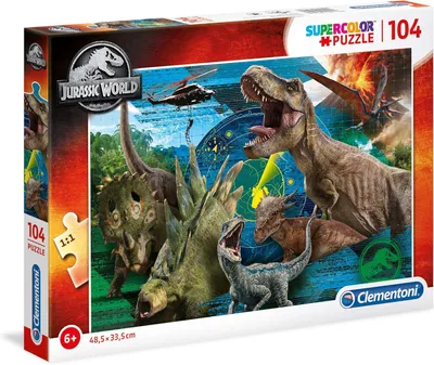 Image de Clementoni Supercolor Puzzle - Jurassic World (104 pièces)