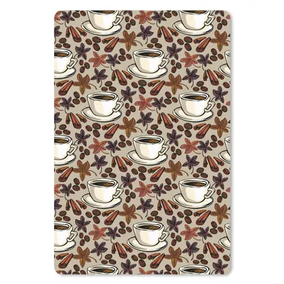 Produktbild von MuchoWow® Mauspad Mousepad Kaffee - Zimt - Muster 18x27 cm - Mousepads - Maus Mat - Pad - Mausunterlage