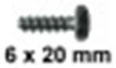 Produktbild von Smoby Ersatzteil 94101140 Schraube 6 x 20 mm für Smoby Rutschen, Kinderfahrzeuge und Spielhäuser
