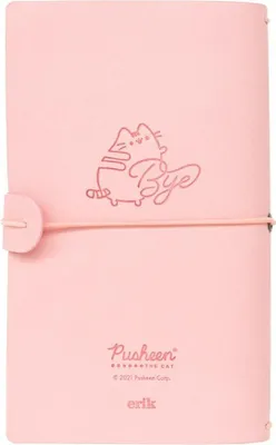 Produktbild von Pusheen-Reisenotizbuch mit linierten Seiten und niedlichen Illustrationen