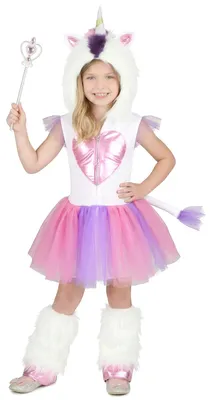 Immagine prodotto di Costume da principessa unicorno per bambina bianco-rosa-viola - 110/116