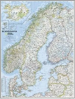 Obrázek produktu pro National Geographic Mapa Skandinávie, Planokarte