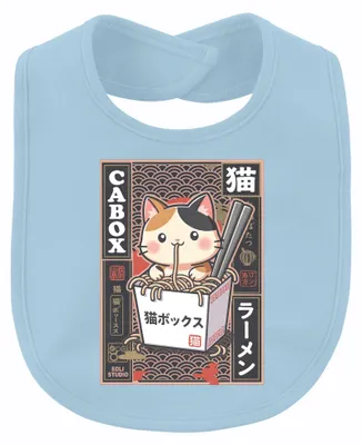 Produktbild von CABOX Kawaii Katze Ramen Nudeln Japan Anime Retro Vintage Otaku Baby, Hellblau, Einheitsgröße