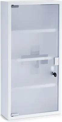 Produktbild von Zeller Medizinschrank, Metall, weiß 30x12x60