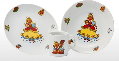 Image de Compr. 3 part. PRINCESS, repas pour enfants, porcelaine