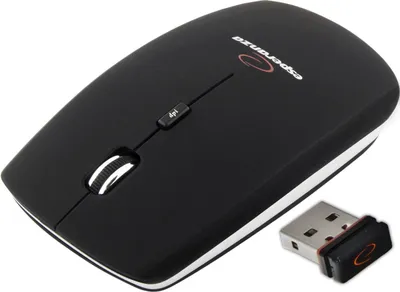 Imagen del producto de Ratón óptico inalámbrico Esperanza de 2.4 GHz, modelo 4D, con conexión USB, color , disponible en Saturn