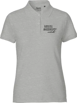Produktbild von Huuraa Damen Polo Shirt Radolfzell am Bodensee verliebt XXL Sport Grey Bio Baumwolle Fairtrade Poloshirt Geschenkidee