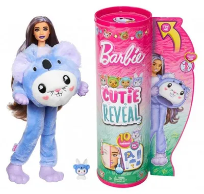 Image de Poupée barbie cutie reveal lapin koala 10 surprises - costume peluche animal - mattel - hrk26