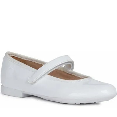 Produktbild von Geox Mädchen Ballerinas J0255A 000HH C1000 Farbe: Weiß Größe: 27
