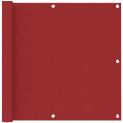 Immagine prodotto di Tenda protettiva per balcone 90x300 cm in tessuto Oxford, protezione dal vento e dai raggi UV, colore rosso