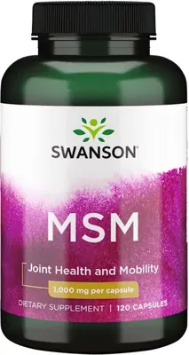 Zdjęcie produktu dla MSM 1000 mg 120 kapsułek Swanson Health Products