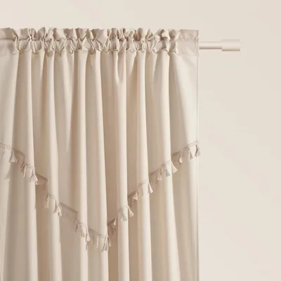 Productafbeelding van Gordijn met rimpelband, semi-transparant, 140x280 cm, crème, 1 stuks, voor woonkamer