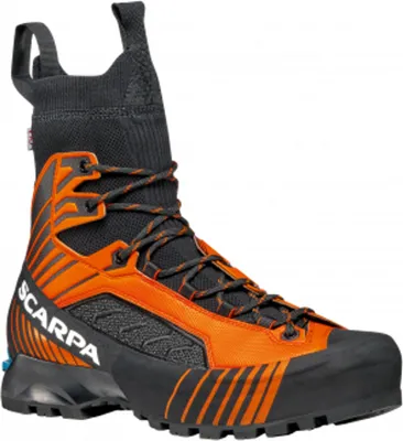 Bergschuh Ribelle Tech 2.0 HD von Scarpa; orange-schwarz; für Herren; mit robustem Design und griffiger Sohle.