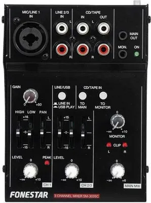 Produktbild von Fonestar SM303SC Analoges Mischpult