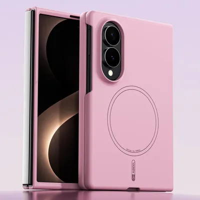 Produktbild von Magnetische Handyhülle für Samsung Galaxy Z Fold 8, MagSafe kompatible, Harte PC Kratzfest Hülle Pink