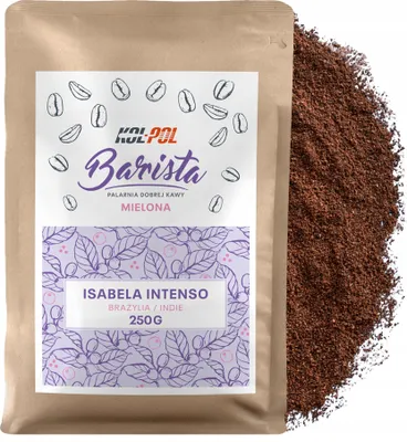 Zdjęcie produktu dla KAWA MIELONA 250g Kawa Świeżo Palona Lokalna - Isabela Intenso x Kol-Pol