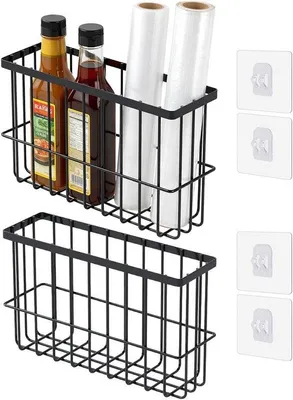 Produktbild von 2 Stück Küchenablagen für Küchen - Selbstklebende Wandablagen - Küche/Bad/Wohnküche - verschiedene Farben