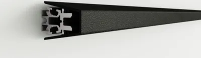 Produktbild von Naber 8041216 transFORM Profil Länge 1500 mm für Relingsystem, schwarz matt