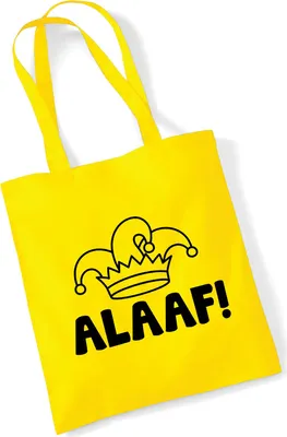 Produktbild von Huuraa Jutebeutel Alaaf Narrenkappe 10 Liter Yellow Baumwolle Tasche Geschenkidee