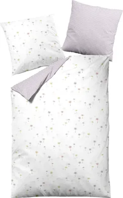 Produktbild von Dormisette Baumwolle Renforce Bettwäsche 135x200 Schirmflieger Wende flieder 2862-60