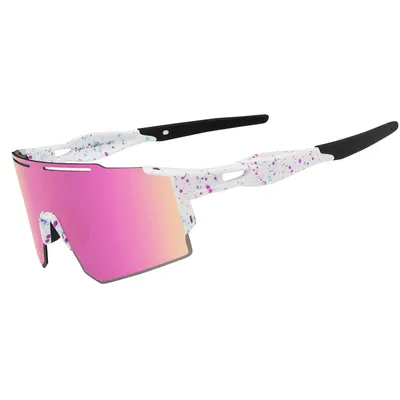Produktbild von Sonnenbrille Fahrradbrille für Herren Damen UV 400 Schutz Schutzbrille MTB Sportbrille für Outdoorsport Radfahren Fahren Laufen Golf Baseball