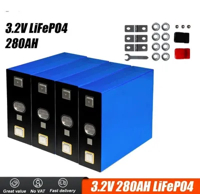 Image de Batterie LiFePO4 - Batterie lithium fer phosphate - Capacité de 280 Ah - 6000 cycles de charge