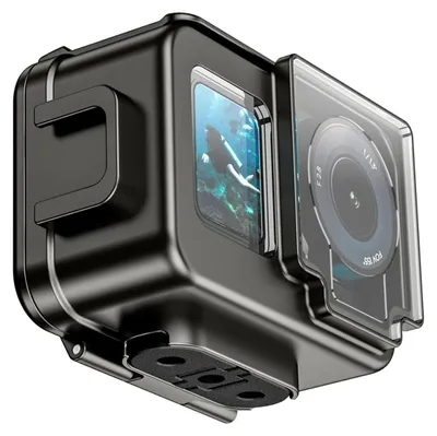 Productafbeelding van Onderwaterbehuizing van Aluminium voor Actiecamera tot 60m