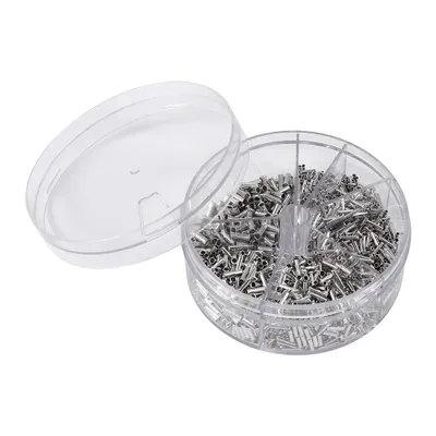 Immagine prodotto di 1900 pezzi Rame ritardante di fiamma Cavo a crimpare Plug Kit di terminali finali 0,5-2,5 mm²