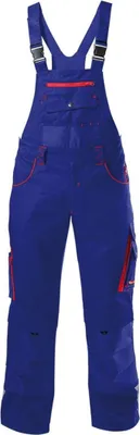 Produktbild von Fortis Latzhose Herren PERFORMANCE 24 Gr. 54 blau/rot