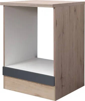 Produktbild von Flex Well Herdumbauschrank Tiago BxTxH 60 x 60 x 85 cm basaltgrau matt zerlegt 00011696