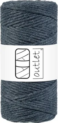 Obrázok produktu pre Tmavošedá makramé šnúra 100 m 3 mm OUTLET