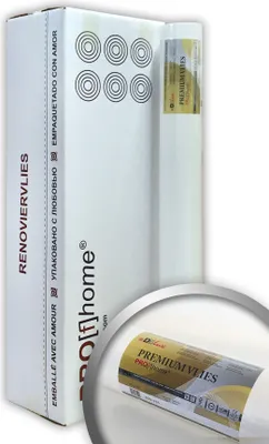 Produktbild von Renoviervlies PremiumVlies 150 g glattes Profi-Malervlies weiß 6 Rollen 150 m2