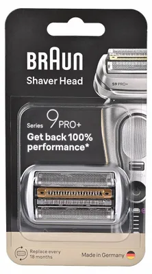 Produktbild von Braun 96M Series 9 PRO+ Rasierkopf, Ersatzteil aus Edelstahl, silberfarben