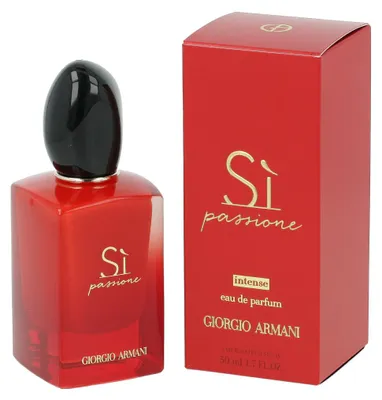 Productafbeelding van Giorgio Armani Sì Passione Intense, parfum voor dames, 50 ml, niet navulbare flacon, zwarte bessen, jasmijn, patchouli, vanille