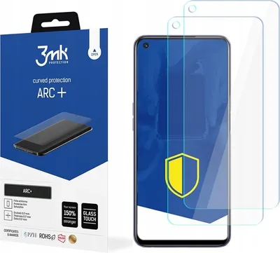 Produktbild von 3mk Display Schutzfolie ARC+ für Realme Q3s  0,17mm Self-Heal (2 Stück)