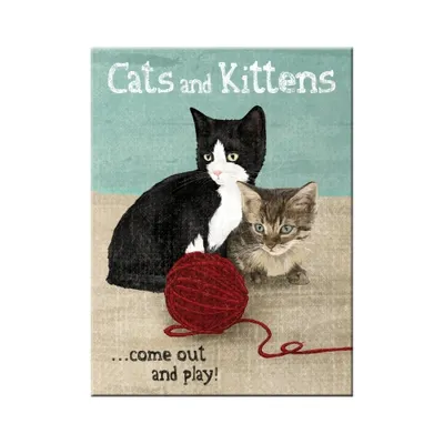 Immagine prodotto di Nostalgic-Art - Magnete 6 x 8 cm - Club degli animali - Gatti e gattini