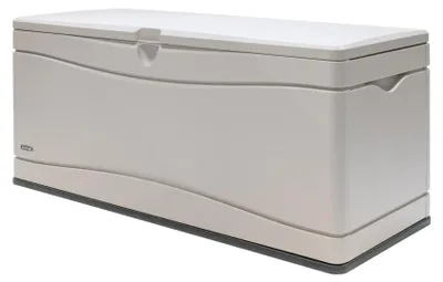 Zdjęcie produktu dla Lifetime plastikowa skrzynia ogrodowa 495 L skrzynia na poduszki i skrzynia ogrodowa jasnoszara 61x152x67 cm