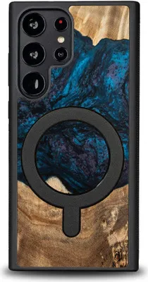 Produktbild von Holzhülle für Galaxy S23 Ultra, Bewood Unique Planets Neptun für MagSafe