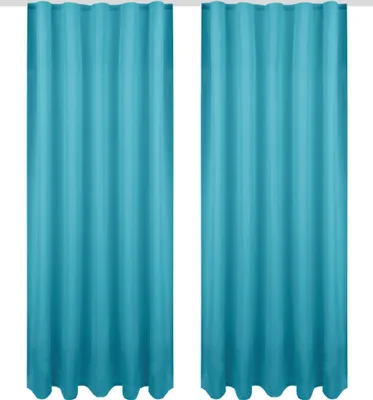 Immagine prodotto di Tenda con nastro universale 140x145 cm in turchese, tenda coprente con nastro a balze in molte varianti