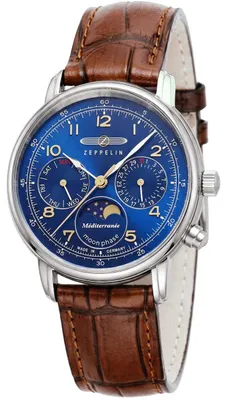 Imagen del producto de Zeppelin Méditerranée 96373: Reloj de pulsera para mujer con indicador de fases lunares