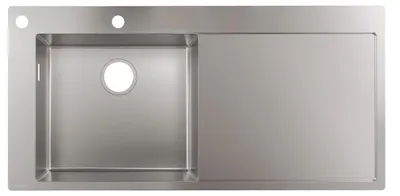 Zdjęcie produktu dla hansgrohe zlewozmywak do zabudowy 450 z ociekaczem prawy, stal nierdzewna S718-F450